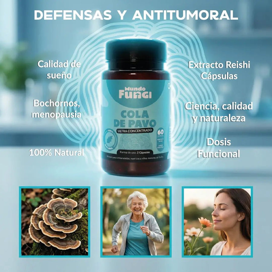 Cola de Pavo Cápsulas – Defensas y Antitumoral (4)