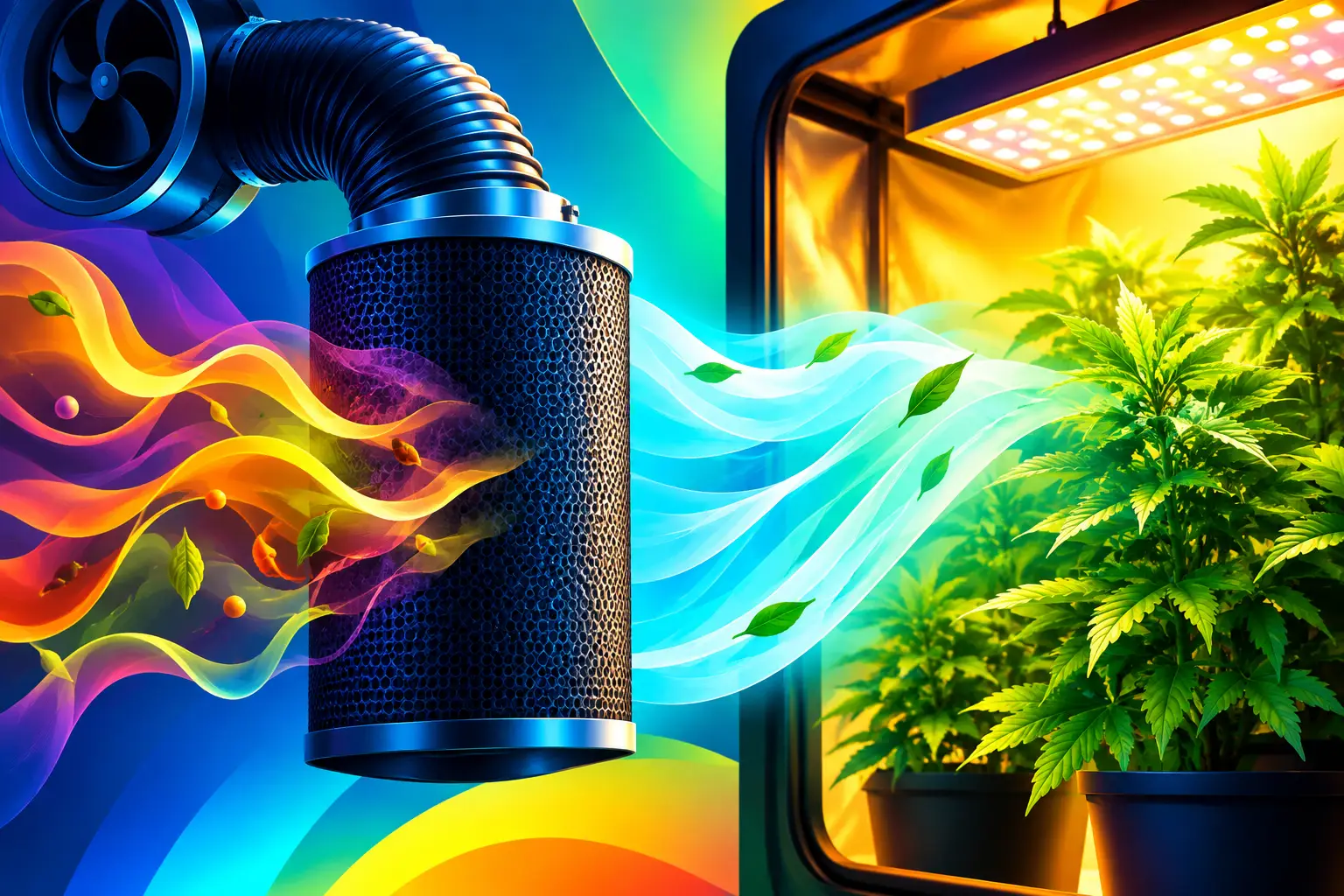 Filtro antiolor indoor: aire limpio en tu cultivo